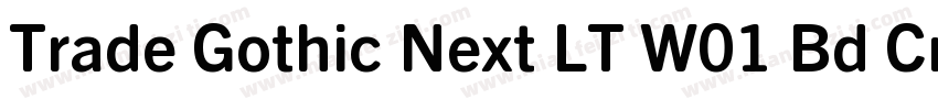 Trade Gothic Next LT W01 Bd Cn字体转换